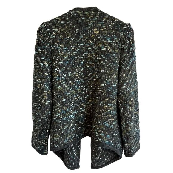 Anthropologie Moth Women Chunky Knit Cardigan Sweater Size S Wool Blend Boho - Picture 3 of 9